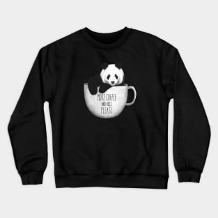 Panda with coffee Crewneck Sweatshirt